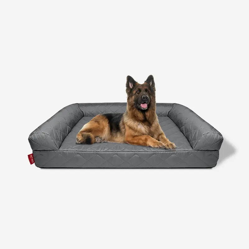 Sofá ortopédico impermeable personalizado para perros, sofá cama de espuma de apoyo para mascotas con funda lavable extraíble