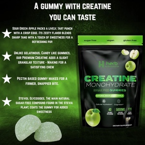 Gummies de créatine 100 % naturelles Marque Blanche pour le développement musculaire et la nutrition sportive – Créatine Monohydrate pour la gestion de l'énergie chez l'adulte - Product Image 4