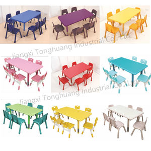 Escritorio Metálico Moderno Ajustable y Sillas de Plástico para Niños, Escritorio Escolar - Diseño Ecológico - Product Image 5