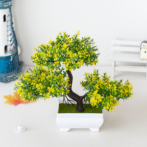 Bonsái Artificial de <span class=keywords><strong>Pino</strong></span> en Maceta Decorativa Ecológica de 20 cm para Sala de Estar, Decoración de Jardín Zen - Product Image 6