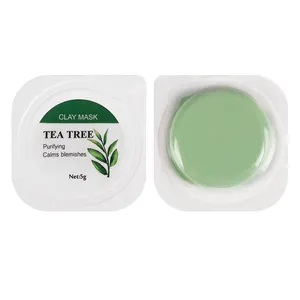 Organische Klei Masker Kit Private Label Kurkuma Groene Thee Roze Roos Gezicht Modder Klei Masker Gezichtsmasker Voor Acne Huid