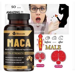 Supplément de Maca Premium Maca Ginseng Capsules pour Hommes Vitalité et Énergie Boost Capsules de Racine de Maca Capsules de Racine de Maca Noire - Product Image 4