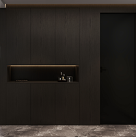 Meuble à chaussures moderne en bois avec éclairage et tiroirs pour salon, appartement, villa
