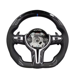 Volant en fibre de carbone à LED compatible avec F30 F35 F80 F20 F25 M2 M3 M4 avec garniture - Product Image 1