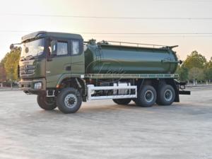 Custom green Shacman 6×6 off-road <b>vacuum</b> sewage truck for export,equipped with dual oil <b>pumps</b>,applicable for winter construction - Product Image 5