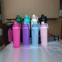 Thermos isotherme à double paroi en acier inoxydable 304, design personnalisé, nouveau modèle, 400 ml/600 ml/800 ml/1000 ml, bouteilles d'eau pour le camping