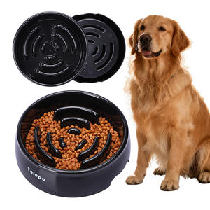 Tigela De Alimentador De Cachorro Anti-<span class=keywords><strong>Choke</strong></span> Plástico De Comida Lenta Ecológica Com Fundo Antiderrapante Durável Anti-Tumble Pet Tigela De Alimentador Lento - Product Image 1