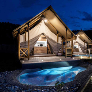 Tenda Prefabbricata con Bagno per Glamping, Hotel, Soggiorni Unici, Isolamento Termico, Riscaldamento e Raffreddamento, <span class=keywords><strong>Pronta</strong></span> per <span class=keywords><strong>Consegna</strong></span> Rapida - Product Image 2