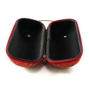 EVA Handmade <b>Red</b> Embroidery Clutch Bag Case Chinese Style Leather Handle Luxury Waterproof Wedding/Birthday/Home Teapot <b>Gift</b> <b>Box</b> - Product Image 4