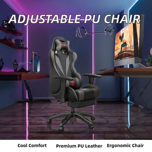 Height Adjustable Cooling PU Leather Swivel Ergonomic Reclining Racing <b>Gaming</b> <b>Chair</b> -<b>Cheap</b> in Stock - Product Image 2