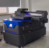Impresora UV Plana de Marca Senior Tipo Azul 6090, Ideal para Aplicaciones de Creación de Logotipos 3D de Silicona y Bordados