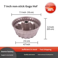 Moules à gâteau et à pain en métal jetables de 7 pouces, antiadhésifs, épaisseur 1,0 mm, avec instructions d'entretien pour le lavage à la main, pour la pâtisserie