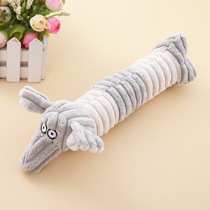 Wholesale Hot Stuffed Plush Dog Toys Cartoon Cute Luxury Cow Elephant <b>Squeaky</b> Interactive Small Chew Toys Kinghon Brand Custom - Product Image 4