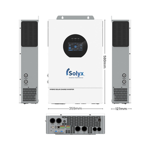 Onduleur solaire hybride biphasé US 7,2 kW 10800 VA avec protection contre les surcharges <span class=keywords><strong>de</strong></span> puissance, compatible avec 1 à 6 unités en parallèle - Product Image 3