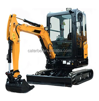 Mini-excavatrice sur chenilles SY18C compacte avec attache rapide hydraulique pour travaux agricoles, de canalisations et d'aménagement paysager