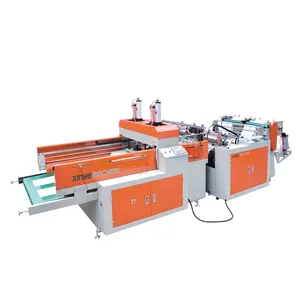 Automatic Two Lines High Speed Production Plastic T-shirt Bag Making Machine