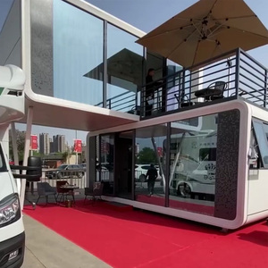 Hotel de playa de lujo Homestay Resort Casas prefabricadas 20Ft 40Ft Cápsula prefabricada Pod Móvil <span class=keywords><strong>Modular</strong></span> Apple Cabin Container House - Product Image 6