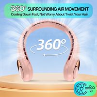 Nouveau ventilateur portable à accrocher au cou, rechargeable par USB, haute vitesse, 4000 mAh, pour extérieur et voyage, en promotion