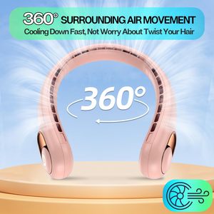 Nuevo Ventilador Portátil de Cuello USB de Alta Velocidad de 4000 mAh, Ventilador Recargable con Batería, Ventilador de Refrigeración para Viajes al Aire Libre - Product Image 3