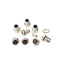 Connecteur en gros d'usine de haute qualité CE RoHS plaqué or, connecteur de style moulage 5 broches M12 prise A-code tasse à souder IP67