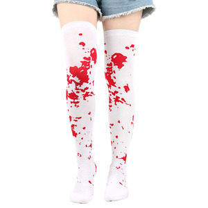 <span class=keywords><strong>Medias</strong></span> largas hasta el muslo divertidas para <span class=keywords><strong>mujer</strong></span> al por mayor, calcetines por encima de la rodilla para Festival de Cosplay y Halloween - Product Image 4