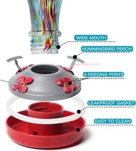 <span class=keywords><strong>Base</strong></span> en plastique extérieure de kit d'abreuvement d'oiseau de pigeon mangeoire d'oiseau de colibri - Product Image 3
