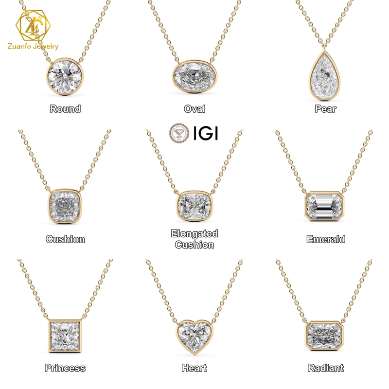 IGI Certificate Solitaire Diamond Pendant 1CT