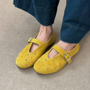 Sandalias Mary Jane para Niñas, Estilo Princesa, Verano 2025, Nuevo Estilo, Cuero Genuino, Diseño Calado, Cierre de Velcro, Suela Delgada, Punta Redonda - Product Image 3