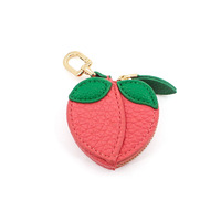 Gantungan Kunci Dompet Buah Populer, Gantungan Kunci Strawberry Apel Semangka Lucu, Liontin Tas, Tempat Koin, Hadiah