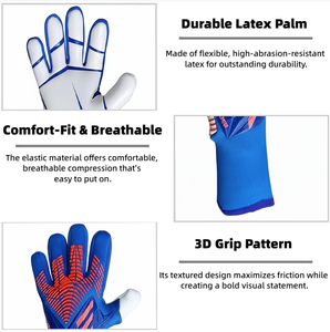 Wholesale Professional Latex High <strong>Grip</strong> Goalkeeper <strong>Gloves</strong> for Soccer Training and Match - Product Image 5