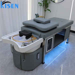 KISEN โต๊ะทำผมสปาไทยพร้อมไฟ LED, โต๊ะสำหรับร้านเสริมสวยพร้อมไฟ LED - Product Image 1