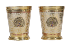 งานฝีมือทองเหลืองลายนกยูงสีขาวสไตล์โบราณ-โมเดิร์น-ดั้งเดิม เทคนิคเคลือบแก้ว ของตกแต่งบ้าน ของชำร่วยงานแต่ง - Product Image 4