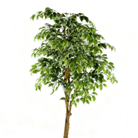 Arbre artificiel ficus vert à toucher réaliste en gros, plantes décoratives d'intérieur et d'extérieur pour la remise des diplômes, Noël, Pâques