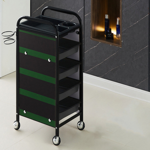 Outils <span class=keywords><strong>de</strong></span> coiffure BLISSLIFE, chariot <span class=keywords><strong>de</strong></span> salon <span class=keywords><strong>de</strong></span> coiffure, chariot d'assistant <span class=keywords><strong>de</strong></span> coiffeur, chariot doré avec roues universelles - Product Image 2