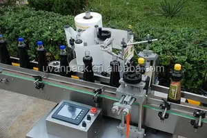 Label Sticking Machine Beer Labeller Labeling Machine For Glass Jars