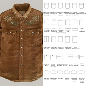 Camicie in <span class=keywords><strong>velluto</strong></span> a <span class=keywords><strong>coste</strong></span> da <span class=keywords><strong>uomo</strong></span> personalizzate stile italiano Vintage Design Vintage per incontri d'affari matrimoni fiere-commercio all'ingrosso - Product Image 3