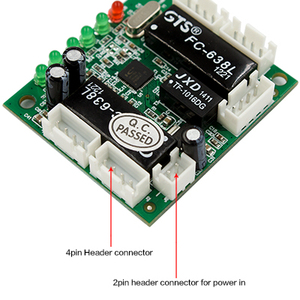 Oem 5-Port Ethernet chuyển đổi pcba Board với 10/100Mbps chuyển đổi mạng IC thẻ SNMP <span class=keywords><strong>QoS</strong></span> tùy chỉnh thiết kế 12 tháng bảo hành - Product Image 3