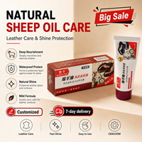 Betún para Zapatos de Cuero con Aceite de Oveja Black Bull de 70g, Antimoho, para Todas las Estaciones, con Función de Fácil Limpieza