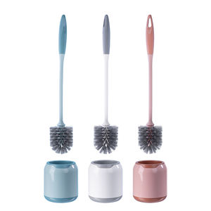 Liushun Da Langlebiger PP+PET Toilettenbürstenhalter mit Langem Griff Platzsparend für das Badezimmer Tropffreie Reinigungsbürste - Product Image 1