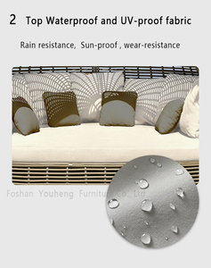 Sofá <span class=keywords><strong>de</strong></span> Patio impermeable <span class=keywords><strong>de</strong></span> lujo, nuevo sofá <span class=keywords><strong>de</strong></span> aluminio <span class=keywords><strong>para</strong></span> exteriores, <span class=keywords><strong>jardín</strong></span>, hoteles, cojín seccional, bastón <span class=keywords><strong>de</strong></span> mimbre, cama <span class=keywords><strong>de</strong></span> día, tumbona ancha - Product Image 3