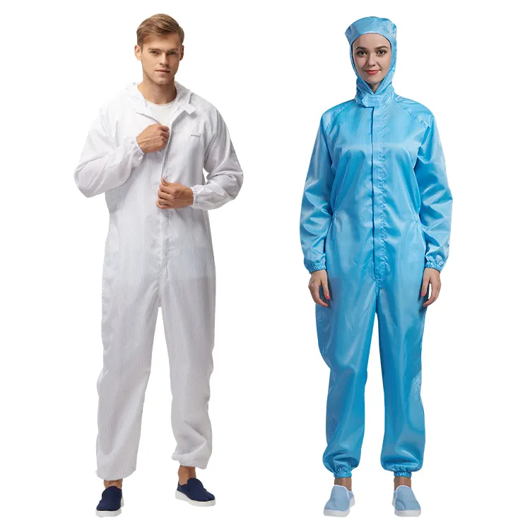 H-1109 Hanyang Waterproof Antistatic Coverall ESD Garment Dust Proof Reusable Esd Clothes Uniform Workwear Jacket