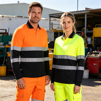 Vêtements de travail haute visibilité réfléchissants pour les secteurs de la construction industrielle, de l'exploitation minière, du pétrole et du gaz, avec logo personnalisé, chemise de travail haute visibilité