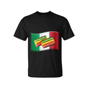 เสื้อยืดลายธงชาติอิตาลีรุ่นเรนโบว์คุกกี้สำหรับเด็กผู้ใหญ่ดีไซน์แบบยูนิเซ็กส์ - Product Image 2