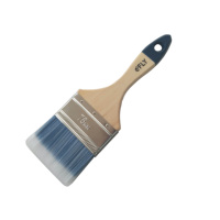 Pinceau à peinture de qualité industrielle et DIY, à poils de castor, manche en bois, garantie 3 ans, personnalisable, support OEM, directement de l'usine