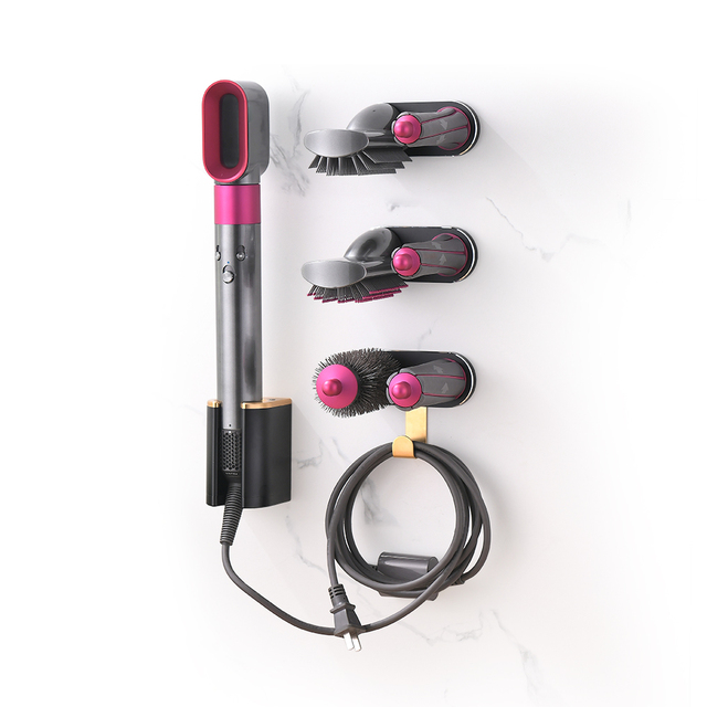 No Drilling Metal Hair Styler Display Stand Airwrap Accessories for Dyson