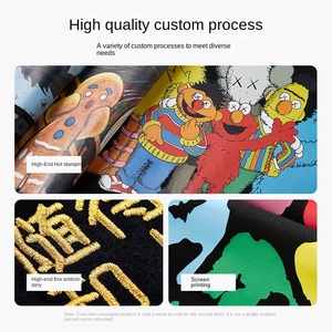 Özel pamuk uzun kollu iş gömlek battaniye şekil baskılı erkek t-shirtü DIY grup yapı sınıfı giysi katı tasarım - Product Image 4