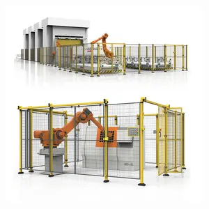 wholesale industry ISO9001 Powder Coating Finished Fence made Robot Safety Guarding