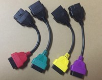 Adaptadores de Escaneo para ECU Fiat, Cables Adaptadores de 4 Colores, Cables de Conexión L548