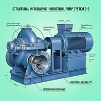 Pompe centrifuge à corps divisé MINGCHUAN pour le traitement de l'eau industrielle et les applications d'alimentation des systèmes d'osmose inverse