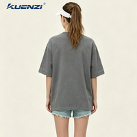 Camiseta Kuenzi al por mayor para imprimir, de manga corta, estilo holgado, transpirable, de 280 g/m², 82 % algodón, 18 % poliéster, para mujer